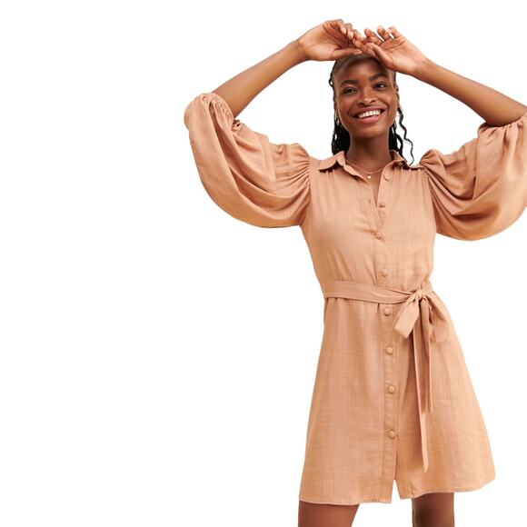 Girl and the Sun Alessi Mini Dress - Toffee - Large - Picture 8 of 15